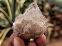 Natural Smokey Phantom Quartz Clusters x 35 From Luena, Congo