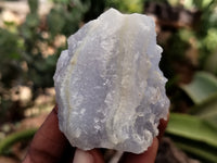 Natural Etched Blue Chalcedony Specimens x 12 From Nsanje, Malawi