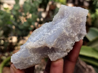 Natural Etched Blue Chalcedony Specimens x 12 From Nsanje, Malawi