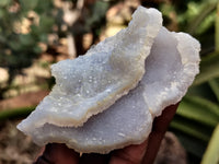 Natural Etched Blue Chalcedony Specimens x 12 From Nsanje, Malawi