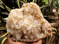 Natural Limonite Quartz Clusters x 2 From Solwezi, Zambia