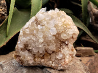 Natural Limonite Quartz Clusters x 2 From Solwezi, Zambia