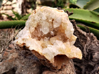 Natural Limonite Quartz Clusters x 2 From Solwezi, Zambia