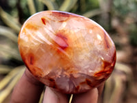 Polished Carnelian Palm Stones x 16 From Madagascar