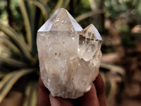 Natural Smokey Phantom Quartz Clusters x 12 From Luena, Congo