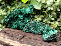 Natural Silky Malachite Specimens x 3 From Kasompe, Congo