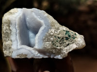 Natural Blue Lace Agate Geode Specimens x 35 From Nsanje, Malawi