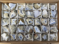 Natural Blue Lace Agate Geode Specimens x 35 From Nsanje, Malawi