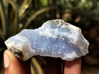 Natural Blue Lace Agate Geode Specimens x 35 From Nsanje, Malawi