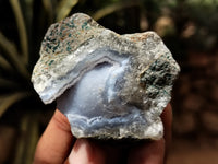 Natural Blue Lace Agate Geode Specimens x 35 From Nsanje, Malawi