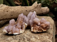 Natural Amethyst Spirit Quartz Clusters x 12 From South Africa