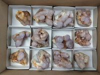 Natural Amethyst Spirit Quartz Clusters x 12 From South Africa