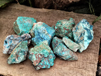 Natural Shattuckite with Chrysocolla and Malachite x 9 From Kaokoveld, Namibia