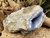 Natural Large Blue Lace Agate Geode Specimens x 1 From Nsanje, Malawi