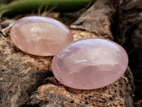 Polished Rose Quartz Palm Stones x 20 From Ambatondrazaka, Madagascar