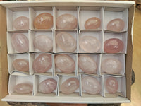 Polished Rose Quartz Palm Stones x 20 From Ambatondrazaka, Madagascar