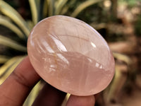 Polished Rose Quartz Palm Stones x 20 From Ambatondrazaka, Madagascar