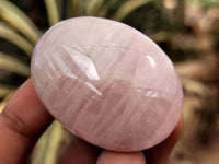 Polished Rose Quartz Palm Stones x 20 From Ambatondrazaka, Madagascar