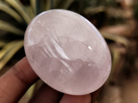 Polished Rose Quartz Palm Stones x 20 From Ambatondrazaka, Madagascar