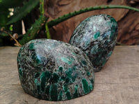 Polished Emerald Mica In Matrix Standing Free Forms x 4 From Mutoko, Zimbabwe