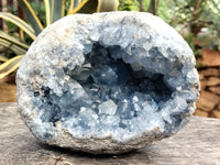 Natural Celestite Geode Specimen x 1 From Sakoany, Madagascar