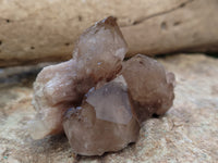 Natural Smokey Phantom Quartz Clusters x 20 From Luena, Congo