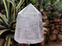 Polished Clear Quartz Crystals x 4 From Madagascar