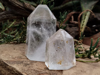 Polished Clear Quartz Crystals x 4 From Madagascar