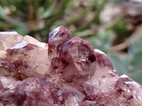 Natural Red Hematoid Quartz Clusters x 2 From Karoi, Zimbabwe