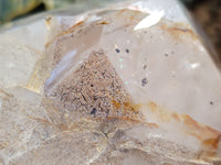 Polished Quartz Crystal Display Piece with Lepidocrosite Inclusions x 1 From Madagascar