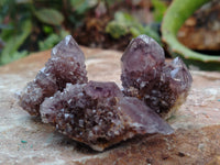 Natural Dark Purple Spirit Quartz Crystals x 35 From Boekenhouthoek, South Africa