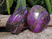 Polished Stichtite Standing Free Forms x 2 From Barberton, South Africa