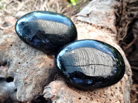 Polished Black Tourmaline Standing Free Form x 19 From Madagascar