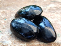 Polished Black Tourmaline Standing Free Form x 19 From Madagascar