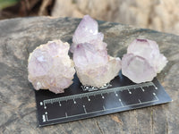 Natural Amethyst Spirit Quartz Clusters x 35 From South Africa