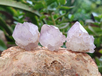 Natural Amethyst Spirit Quartz Clusters x 35 From South Africa