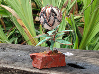 Hand Made Gemstone Protea Flower Trees x 3 From South Africa