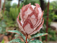 Hand Made Gemstone Protea Flower Trees x 3 From South Africa