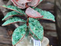 Hand Made Gemstone Protea Flower Trees x 3 From South Africa