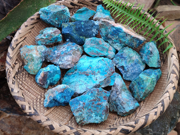 Natural Shattuckite with Chrysocolla and Malachite x 2.68 Kg Lot From Kaokoveld, Namibia