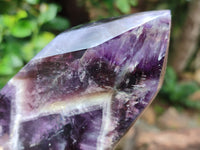 Polished Chevron Amethyst Point x 1 From Zambia