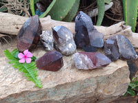 Natural Smokey Quartz Crystals x 6 From Malawi