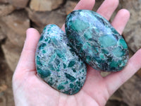 Polished Emerald Mica In Matrix Free Forms x 6 From Mutoko, Zimbabwe