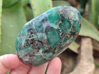 Polished Emerald Mica In Matrix Free Forms x 6 From Mutoko, Zimbabwe