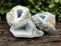 Natural Blue Lace Agate Geodes x 24 From Nsanje, Malawi