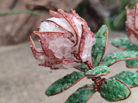 Hand Made Gemstone Double Protea Flower Trees x 3 From South Africa