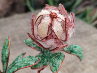 Hand Made Gemstone Double Protea Flower Trees x 3 From South Africa