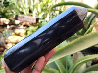 Polished Black Basalt Palm Stones x 5 From Antsirabe, Madagascar