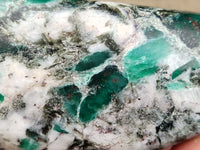 Polished Emerald Mica In Matrix Standing Free Forms x 4 From Mutoko, Zimbabwe