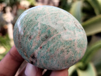 Polished Amazonite Palm Stones x 24 From Zimbabwe